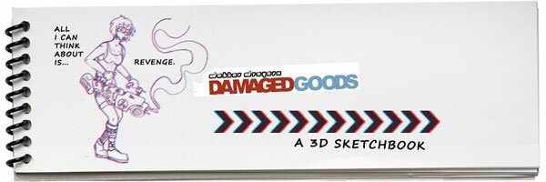 Damaged Goods, 3-D comic cover