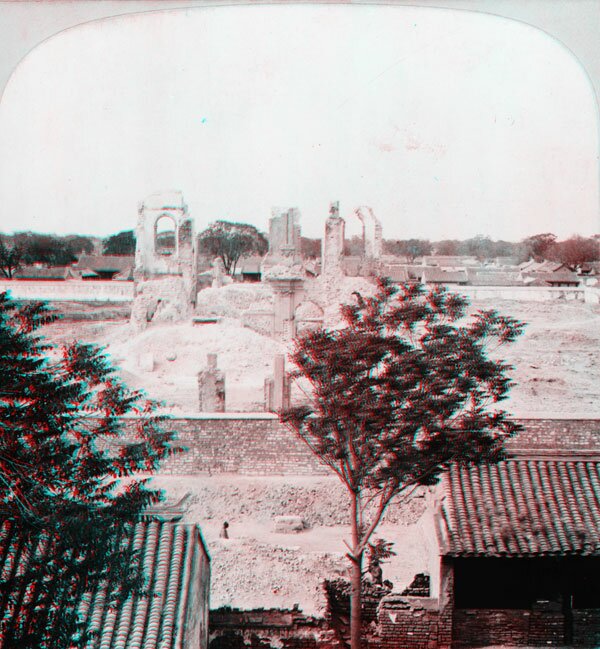 Peking Cathedral stereograph, 1902