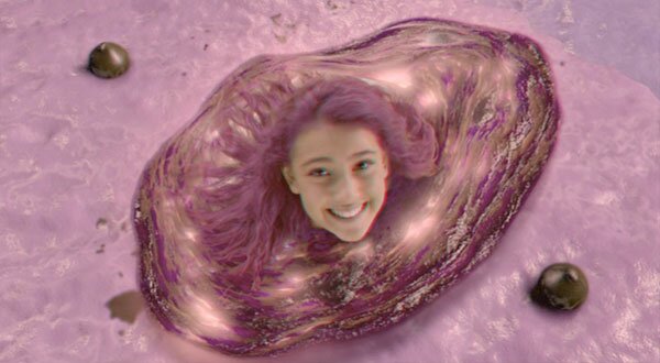 Lavagirl melted into hot lava, still from The Adventures of Sharkboy and Lavagirl 3-D