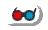 3-D glasses icon